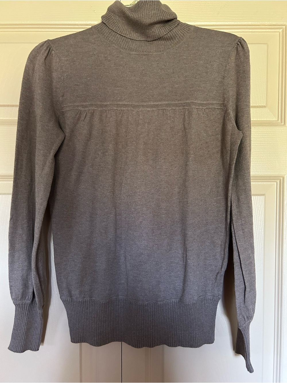 GAP Women's Light Gray Turtleneck Sweater